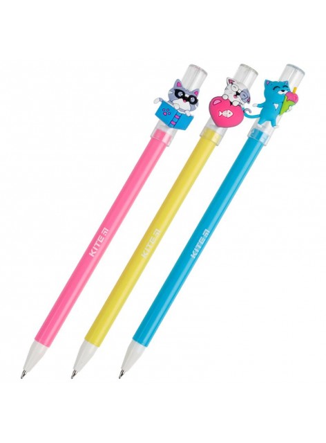 Ручка шариковая KITE Cats life K21-353