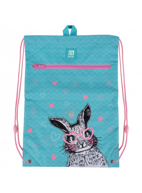 Сумка для обуви с карманом KITE Cute Bunny K21-601M-1