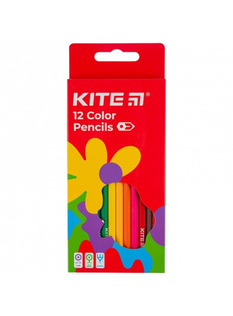 Олівці кольорові 12 кольорів Kite Fantasy K22-051-2