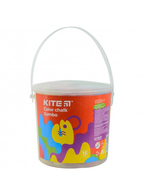 Крейда кольорова Jumbo, 15 штук KITE Fantasy K22-074-2