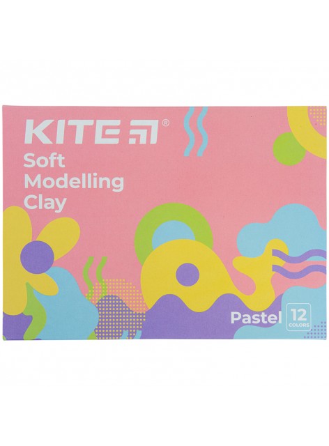 Пластилін восковий, 12 кольорів KITE Fantasy Pastel K22-1086-2P