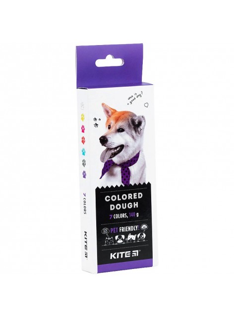 Тісто для ліпки, 7 кольорів Kite Dogs K22-136