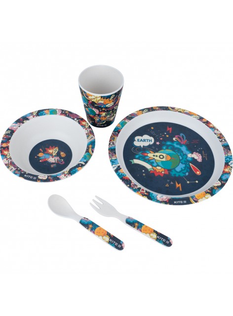 Набір посуду з бамбука (5 предметів) KITE Space K22-313-01