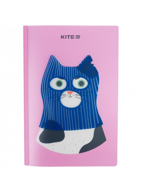 Блокнот пластиковий А5+, 40 аркушів Kite Gangster cat K22-460-3