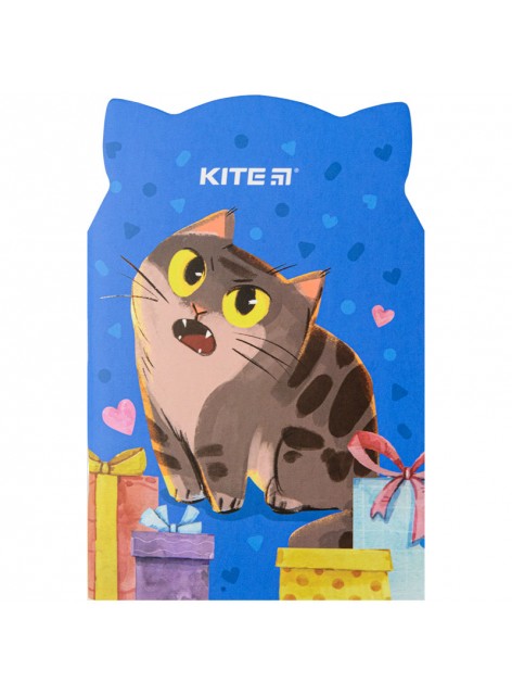 Блокнот з вирубкою, 48 аркушів Kite Gift cat K22-461-1