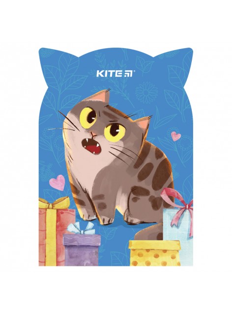 Блокнот з вирубкою, 48 аркушів Kite Gift cat K22-461-1