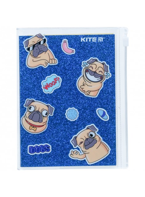 Блокнот А6+, 80 аркушів Kite Blue dogs K22-462-4