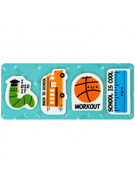 Закладки пластикові 4x20 шт Kite School K22-479-4