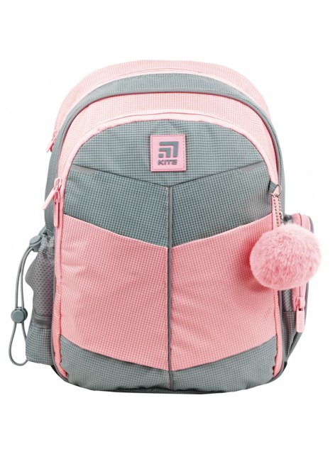 Рюкзак шкільний KITE Gray & Pink K22-771S-2