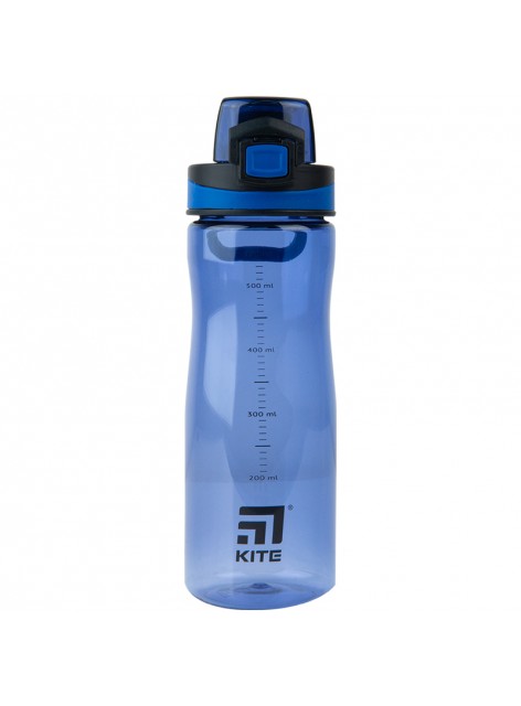 Пляшечка для води 650 мл Kite темно-синя K23-395-3