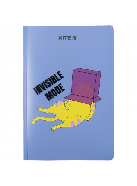 Блокнот пластиковий А5+, 40 аркушів Kite Invisible mood K23-460-3