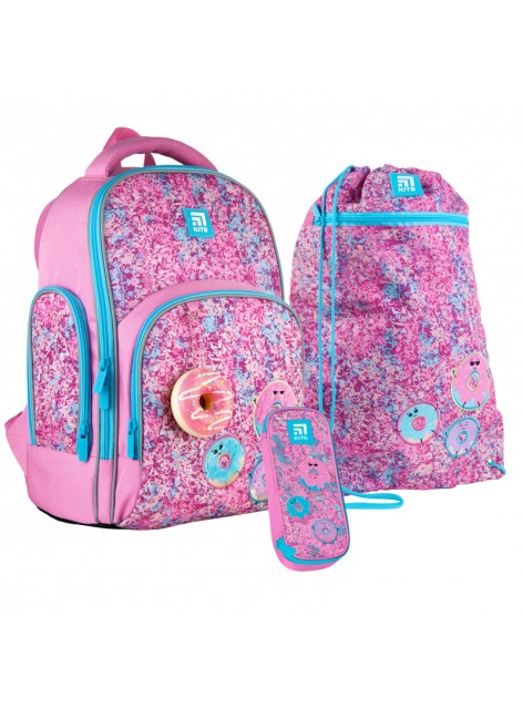 Рюкзак в комплекте 3 в 1 Donuts KITE K21-706M-2+601M-7+662-7