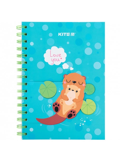 Блокнот з закладками А5, 80 аркушів Kite Otter K24-191-3