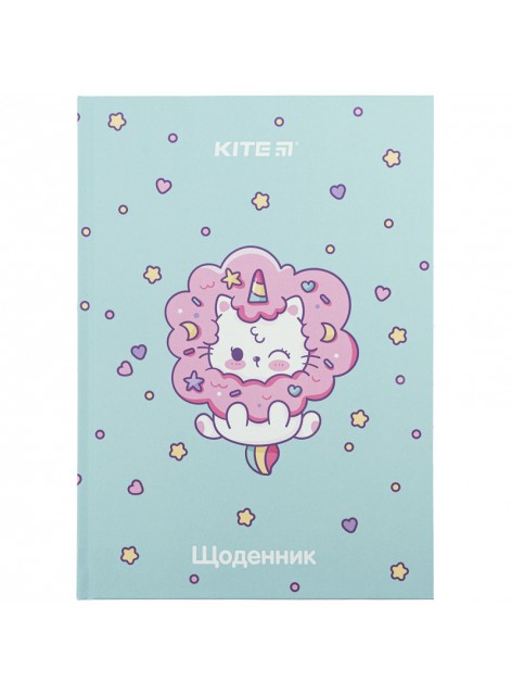 Щоденник шкільний Kite Rainbow Catcorn K24-262-6