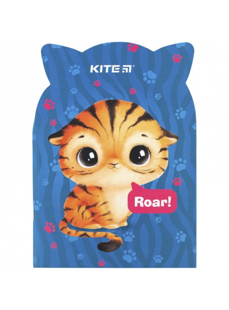 Блокнот з вирубкою, 48 аркушів Kite Roar cat K24-461-1 Блокнот з вирубкою, 48 аркушів Kite Roar cat K24-461-1