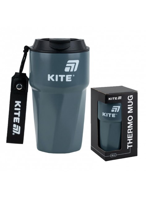 Термокружка 450 мл Kite сірий K25-1220-1