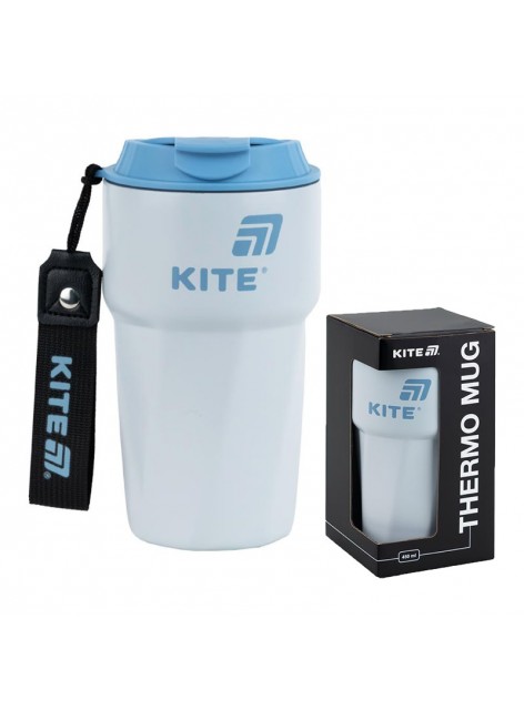 Термокружка 450 мл Kite блакитний K25-1220-2