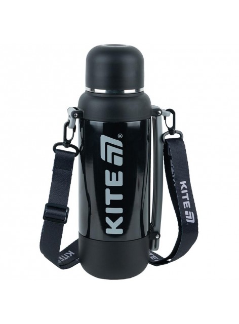 Термос 1200 мл Kite чорний K25-1225-1 Термос 1200 мл Kite чорний K25-1225-1