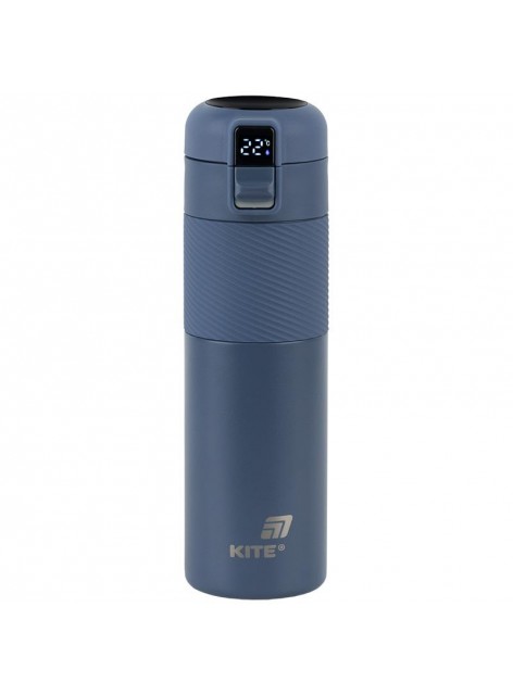 Термос із термодатчиком 450 мл Kite синій K25-1227-2