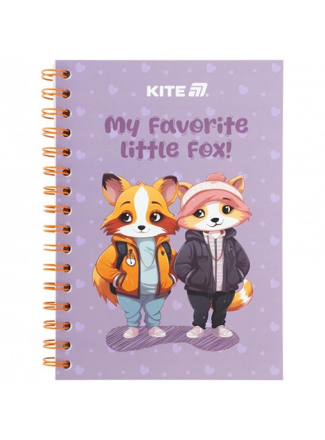 Блокнот на спіралі А5, 80 аркушів Kite Cute K25-1911-4