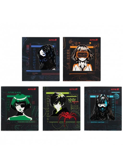 Зошит 24 аркуша, клітинка (1 шт.) Kite Anime K25-238-1