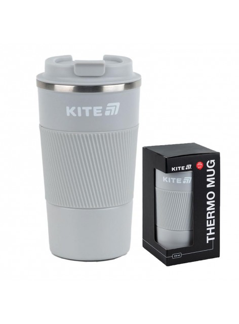 Термокружка 510 мл Kite сірий K25-458-1