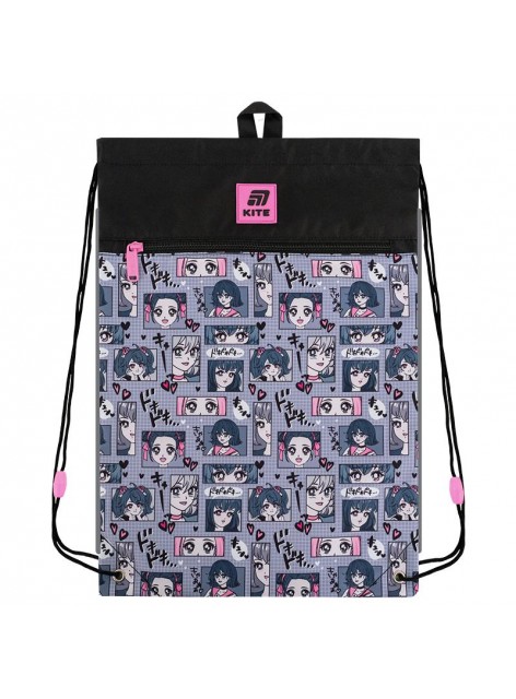 Сумка для взуття з кишенею Kite Anime Girl K25-601M-9
