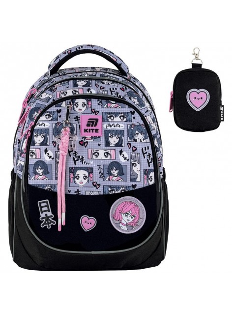 Рюкзак напівкаркасний Kite Anime Girl K25-700M-1