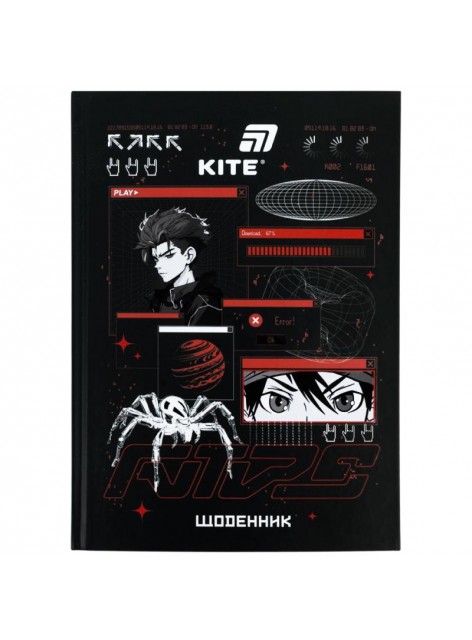 Щоденник шкільний Kite Red Anime K26-262-8 Щоденник шкільний Kite Red Anime K26-262-8