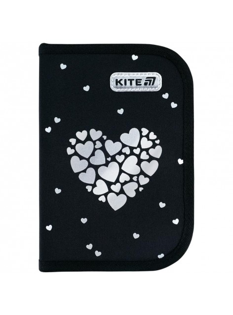 Пенал-книжка Kite Black&Silver K26-622-5
