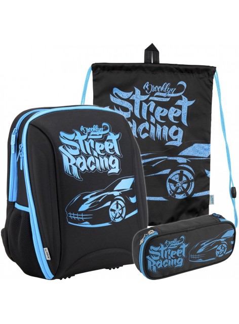 Рюкзак в комплекте 3 в 1 Brooklyn racer KITE K18-732M-1+600S-15+662-3