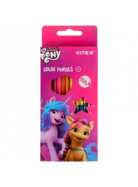 Олівці кольорові 12шт./24кольори Kite My Little Pony LP22-054