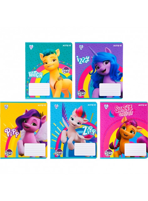 Зошит 12 аркушів, лінія (1 шт.) KITE My Little Pony LP22-234