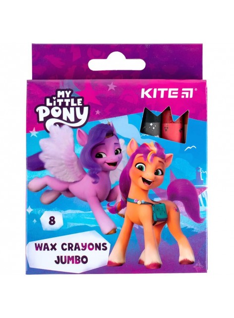 Крейда воскова Jumbo, 8 кольорів Kite Kite My Little Pony LP24-076