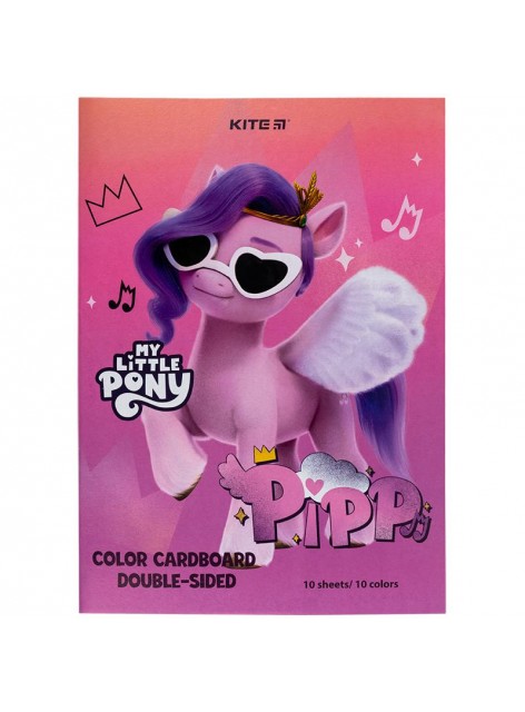 Картон кольоровий двосторонній, А4 Kite My Little Pony LP24-255