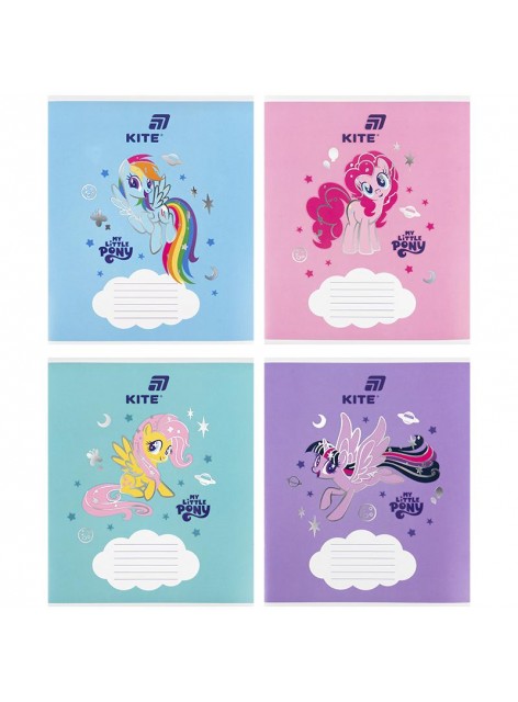Зошит 12 аркушів, коса лінія (1 шт.) Kite My Little Pony LP26-235 Зошит 12 аркушів, коса лінія (1 шт.) Kite My Little Pony LP26-235