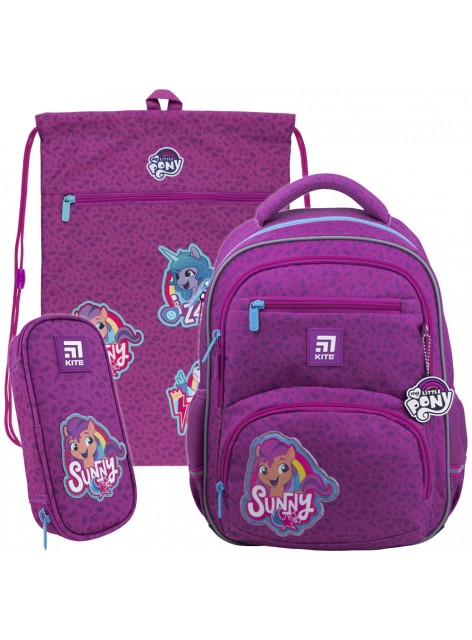 Рюкзак в комплекті 3 в 1 My Little Pony KITE LP22-773S+601M+662