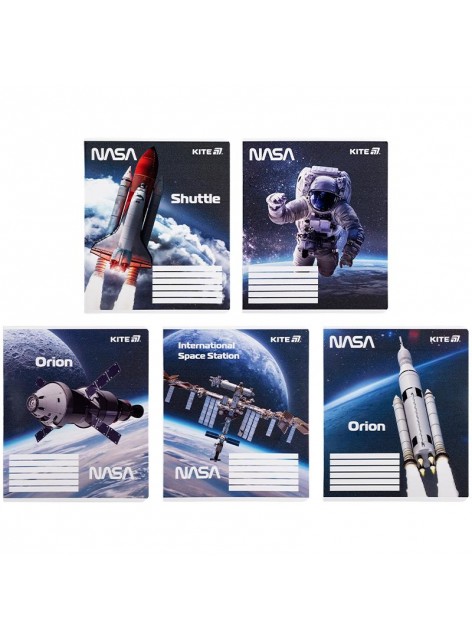 Зошит 18 аркушів, клітинка (1 шт.) Kite NASA NS25-236