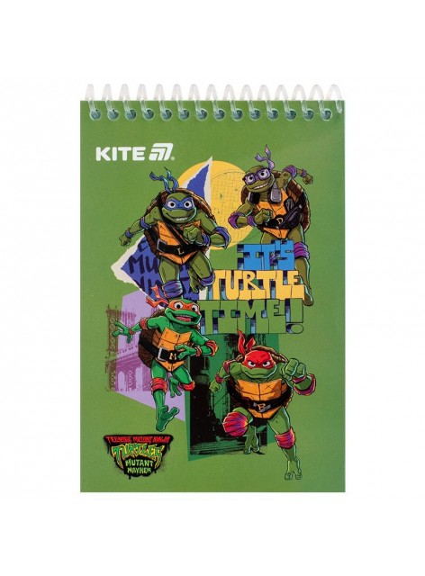 Блокнот А6, 48 аркушів Kite Ninja Turtles NT25-196