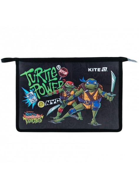 Папка А4+ на блискавці Kite Ninja Turtles NT25-428