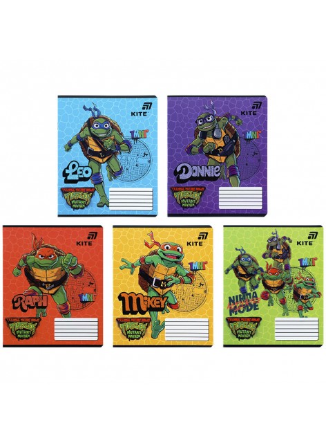 Зошит 12 аркушів, лінія (1 шт.) Kite Ninja Turtles NT26-234 Зошит 12 аркушів, лінія (1 шт.) Kite Ninja Turtles NT26-234
