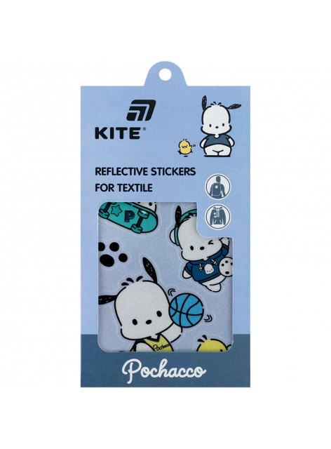 Набір стікерів світловідбиваючих для текстилю Kite Pochacco PC25-114 Набір стікерів світловідбиваючих для текстилю Kite Pochacco PC25-114