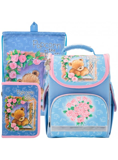 Рюкзак в комплекте 3 в 1 Popcorn Bear KITE PO17-501-1+600+622