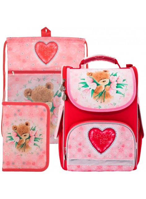 Рюкзак в комплекте 3 в 1 Popcorn Bear KITE PO17-501-2+601+621