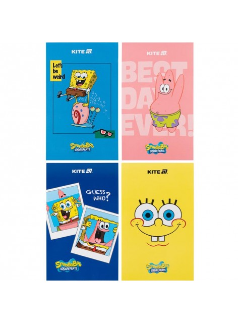 Блокнот-планшет, A6, 50 аркушів Kite Sponge Bob SB25-195 Блокнот-планшет, A6, 50 аркушів Kite Sponge Bob SB25-195