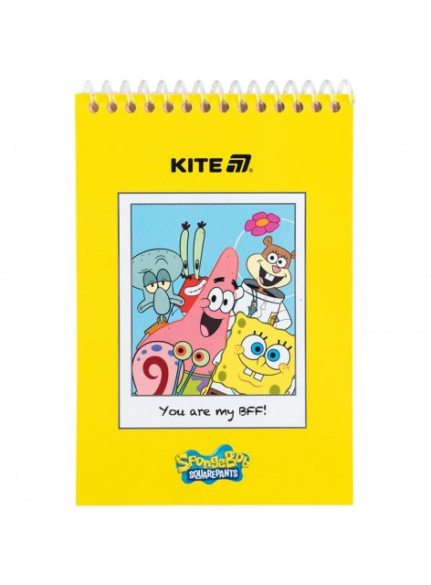 Блокнот А6, 48 аркушів Kite Sponge Bob SB25-196 Блокнот А6, 48 аркушів Kite Sponge Bob SB25-196