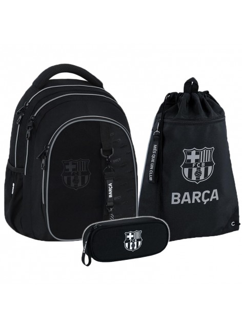 Рюкзак в комплекті 3 в 1 FC Barcelona KITE BC26-8001L+601M-1+599