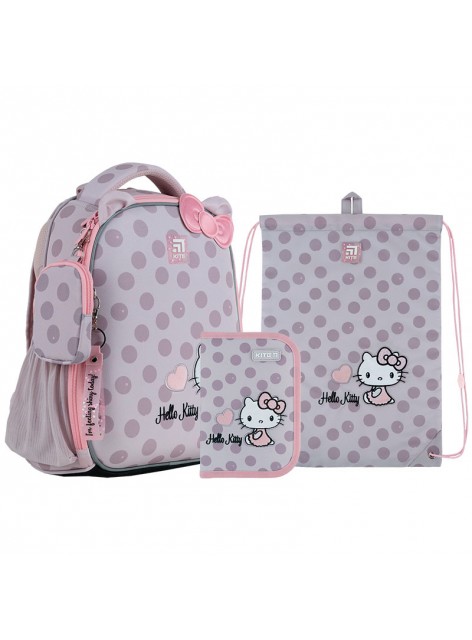 Рюкзак в комплекті 3 в 1 Hello kitty KITE HK24-555S+600M-1+622