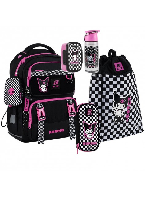 Рюкзак в комплекті 3 в 1 Kuromi KITE HK25-1022M+601M-4+662-4 Рюкзак в комплекті 3 в 1 Kuromi KITE HK25-1022M+601M-4+662-4