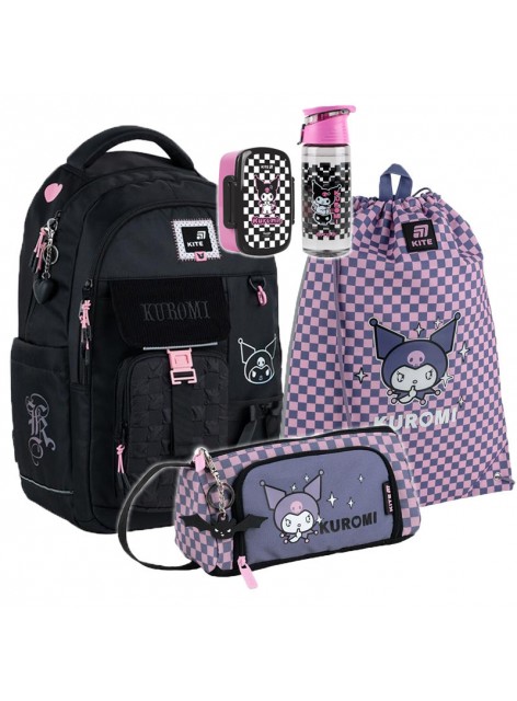 Рюкзак в комплекті 3 в 1 Kuromi KITE HK25-2597L+600L-2+2700 Рюкзак в комплекті 3 в 1 Kuromi KITE HK25-2597L+600L-2+2700